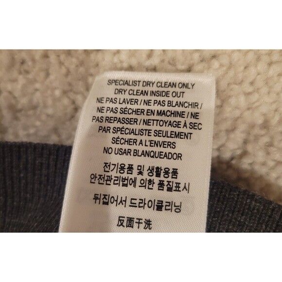 NWT Burberry Turtleneck Sweater Mens XL 100% Merino Wool Charcoal Grey M… - Picture 8 of 8